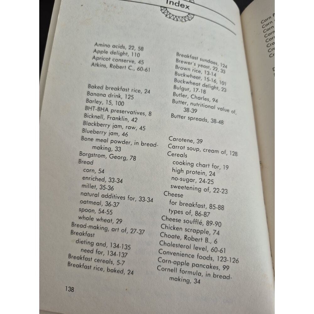 The Natural Breakfast Book by Rodale Press - paperback recipe book - 1973 1stED‎ - Picture 4 of 7